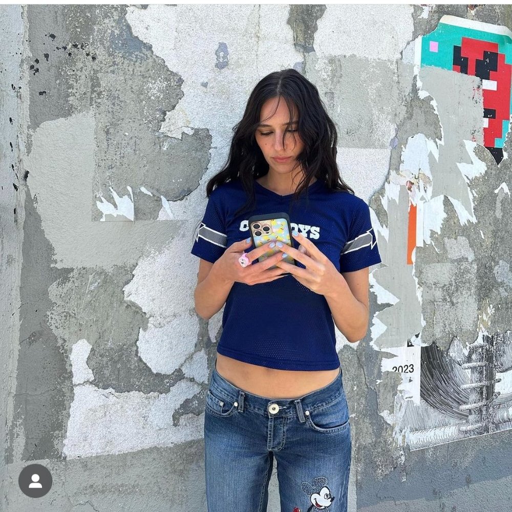 Cowboys Cropped/Baby Tee Mesh Jersey - Same as Devon Lee Carlson's